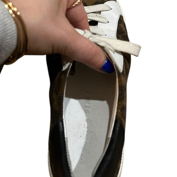 Veronica Beard Bibi Leopard-Print Suede Skater Sneakers - Picture 7 of 7